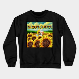 Puppy or Sunflower? Crewneck Sweatshirt